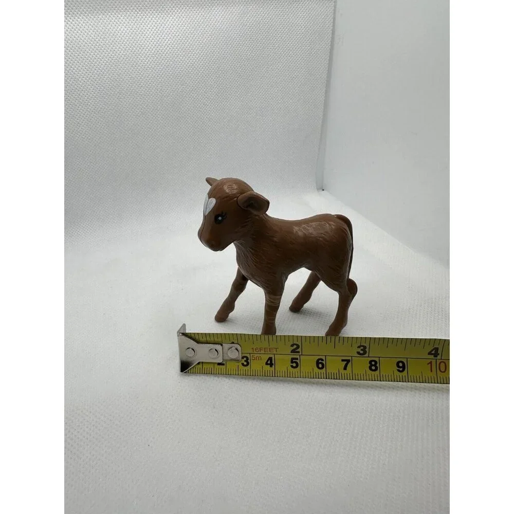 Barbie Sweet Orchard Farm Baby Cow Calf Brown White Replacement 2019‎ Mattel